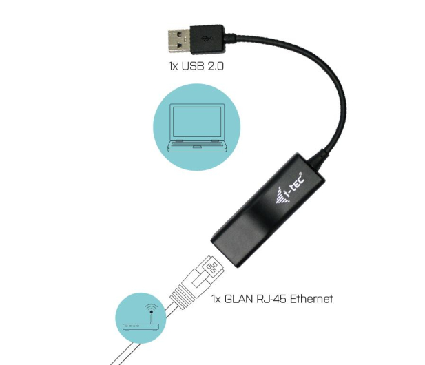i-tec USB Fast Ethernet Adapter karta sieciowa USB 10/100 Mbps - 518492 - zdjęcie 7